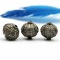 Pave Diamond Roundells Spacer Beads 925 Silver Diamond Beads For Necklace Making