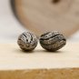 Natural Diamond Beads 925 Silver Oval Shape Beads Diamond Filigree Beads Spacer.