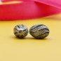 Natural Diamond Beads 925 Silver Oval Shape Beads Diamond Filigree Beads Spacer.