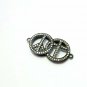Rosecut Pave Diamond Bracelet Connector 925 Silver Handmade Connector Charm.