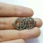 Rosecut Pave Diamond Bracelet Connector 925 Silver Handmade Connector Charm.