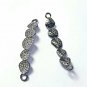 Pave Diamond Rosecut Connector 925 Silver Connector Handmade Diamond Connector.