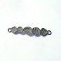 Pave Diamond Rosecut Connector 925 Silver Connector Handmade Diamond Connector.