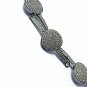Pave Diamond Rosecut Connector 925 Silver Connector Handmade Diamond Bracelet N8