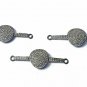 Pave Diamond Rosecut Connector 925 Silver Connector Handmade Diamond Bracelet N8