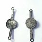 Pave Diamond Rosecut Connector 925 Silver Connector Handmade Diamond Bracelet N8