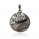 Pave Diamond Filigree Pendant 925 Silver Handmade Diamond Jewelry Pendant Gift. Pave Diamond Filigree Pendant 925 Silver Handmade Diamond Jewelry Pendant Gift.