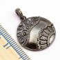 Pave Diamond Filigree Pendant 925 Silver Handmade Diamond Jewelry Pendant Gift.