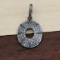 Pave Diamond Oval Pendant 925 Silver Diamond Charm Pendant Valentines Present.