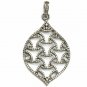 Pave Diamond Victorian Pendant 925 Silver Diamond Dainty Diamond Pendant Present