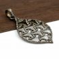 Pave Diamond Victorian Pendant 925 Silver Diamond Dainty Diamond Pendant Present