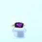 Purple Garnet 925 Silver Solitaire Ring Color Change Garnet Ring For Girlfriend.