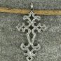 Cross Pendant Pave Diamond 925 Silver Religious Diamond Necklace Cross Pendant.
