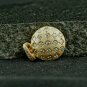 925 Sterling Silver Diamond Disc Pendant Handmade Diamond Round Matte Pendant.