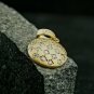 925 Sterling Silver Diamond Disc Pendant Handmade Diamond Round Matte Pendant.