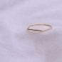 D Ring 14k Yellow Gold Alphabet Ring Minimalist Engagement Ring Stacking Ring.