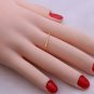 D Ring 14k Yellow Gold Alphabet Ring Minimalist Engagement Ring Stacking Ring.
