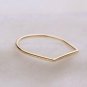 D Ring 14k Yellow Gold Alphabet Ring Minimalist Engagement Ring Stacking Ring.