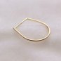 D Ring 14k Yellow Gold Alphabet Ring Minimalist Engagement Ring Stacking Ring.