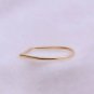 D Ring 14k Yellow Gold Alphabet Ring Minimalist Engagement Ring Stacking Ring.