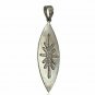 Diamond Pendant 925 Silver Marquise Shape Pendant Handmade Holidays Gift Charm.