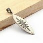 Diamond Pendant 925 Silver Marquise Shape Pendant Handmade Holidays Gift Charm.