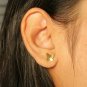 14k Solid Gold Butterfly Earrings Gold Body Piercing Insect Nose Ear Jewelry.