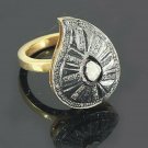 Victorian Inspired Rose Cut Diamond Ring 925 Silver Birthday Gift Victorian Ring Victorian Inspired Rose Cut Diamond Ring 925 Silver Birthday Gift Victorian Ring