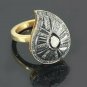 Victorian Inspired Rose Cut Diamond Ring 925 Silver Birthday Gift Victorian Ring