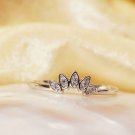 14k Gold Art Deco Diamond Ring Wedding Stackable Ring Gold Crown Diamond Ring. 14k Gold Art Deco Diamond Ring Wedding Stackable Ring Gold Crown Diamond Ring.