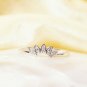 14k Gold Art Deco Diamond Ring Wedding Stackable Ring Gold Crown Diamond Ring.