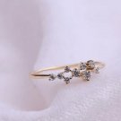 Diamond Ring 14k Gold Diamond Cluster Ring Gold Engagement Ring Yellow Gold Band