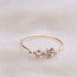 Diamond Ring 14k Gold Diamond Cluster Ring Gold Engagement Ring Yellow Gold Band