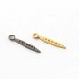 Spike Charm Pendant Pave Diamond Jewelry Findings 925 Silver Pendant Charm Gift.