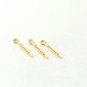 Spike Charm Pendant Pave Diamond Jewelry Findings 925 Silver Pendant Charm Gift.
