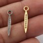 Spike Charm Pendant Pave Diamond Jewelry Findings 925 Silver Pendant Charm Gift.