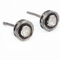 Natural Diamond Polki Ear Tops 925 Sterling Silver Diamond Polki Ear Stud Tops.