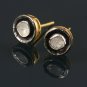 Natural Diamond Polki Ear Tops 925 Sterling Silver Diamond Polki Ear Stud Tops.