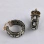 925 Sterling Silver Rose Cut Diamond Hoop Earring Handmade Victorian Style Gift.