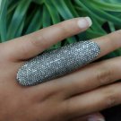 Natural Pave Diamond Full Finger Handmade 925 Silver Ring For Christmas NS87. Natural Pave Diamond Full Finger Handmade 925 Silver Ring For Christmas NS87.