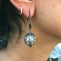 Ball Earring Pave Diamond RoseCut Diamond Ball Earring 925 Silver Diamond Jewel.