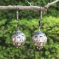 Ball Earring Pave Diamond RoseCut Diamond Ball Earring 925 Silver Diamond Jewel.