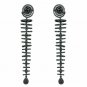 Pave Diamond Long Earring 925 Silver Rondelle Earring Fashion Jewelry Gift.