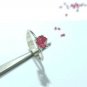 Burma Spinel Raw Garnet Ring 925 Silver Solitaire Ring Unisex Pyramid Gemstone.