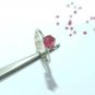 Burma Spinel Raw Garnet Ring 925 Silver Solitaire Ring Unisex Pyramid Gemstone.