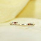 14k Gold Open Cuff Ring Stackable Ring Spessartite Garnet Ring Engagement Ring. 14k Gold Open Cuff Ring Stackable Ring Spessartite Garnet Ring Engagement Ring.