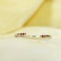 14k Gold Open Cuff Ring Stackable Ring Spessartite Garnet Ring Engagement Ring.