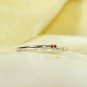 14k Gold Open Cuff Ring Stackable Ring Spessartite Garnet Ring Engagement Ring.
