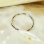 14k Gold Open Cuff Ring Stackable Ring Spessartite Garnet Ring Engagement Ring.