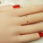 14k Gold Open Cuff Ring Stackable Ring Spessartite Garnet Ring Engagement Ring.